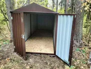 Два хозблока для стройматериалов и инвентаря в шоколадном цвете в дер. Дунино, Одинцовский р-н, МО