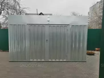 Хозблок для шин и садовой техники в цинковом цвете в СНТ Зеленый городок 1, г. Электросталь, МО