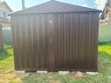 Хозблок для хозяйственного инвентаря и техники в шоколадном цвете в с. Амерово, г. Щелково, МО